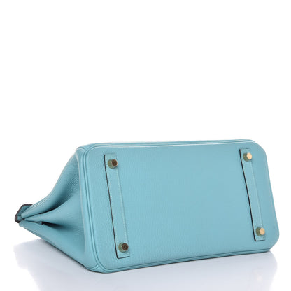 Hermes Togo Birkin 30 Bleu Atoll 4 of 35