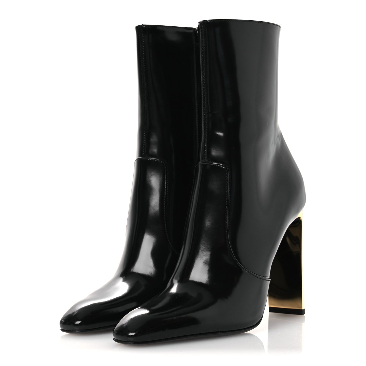 Vitello Marilyn Auteuil 105 Ankle Zip Boots 37.5 Black