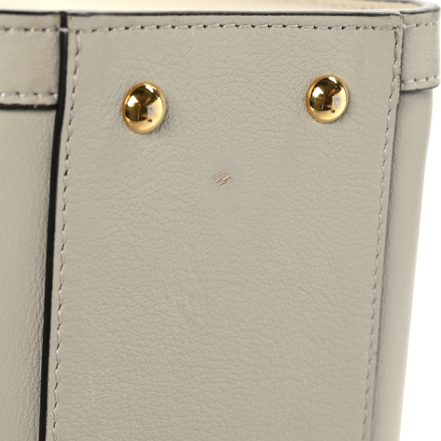 Wonka Grain Calfskin Small Diana Tote Bag Mystic White Orange Fluo