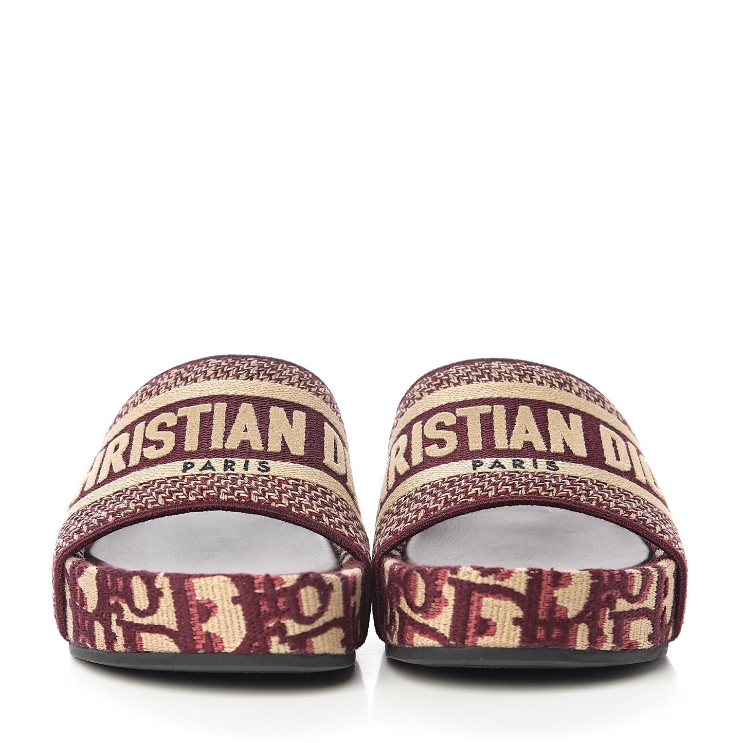 Oblique D-Way Platform Sandal 35 Deep Amaranth