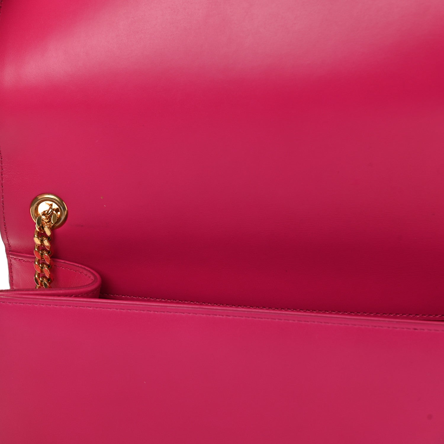 Saint Laurent Smooth Calfskin Medium Classic Monogram Kate Tassel Satchel Fuchsia 15 of 16