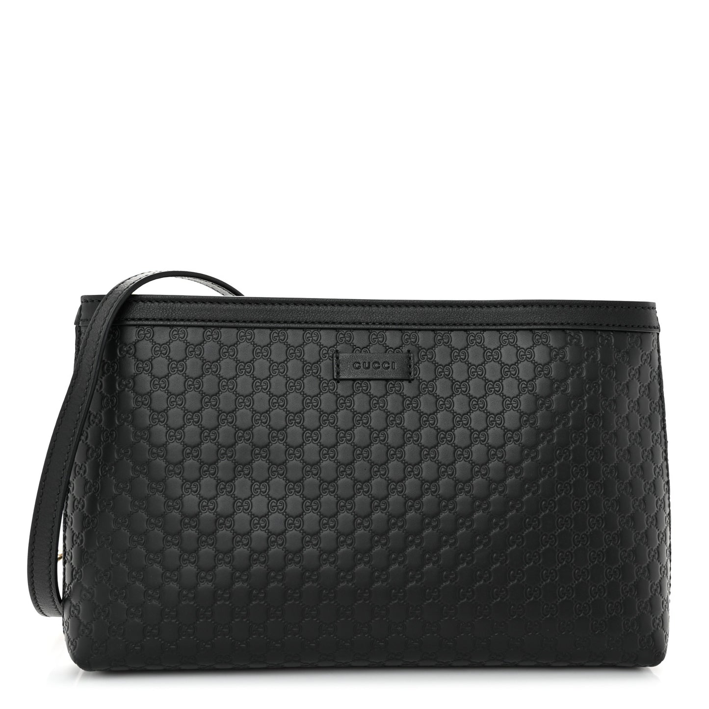 Microguccissima Flat Crossbody Black