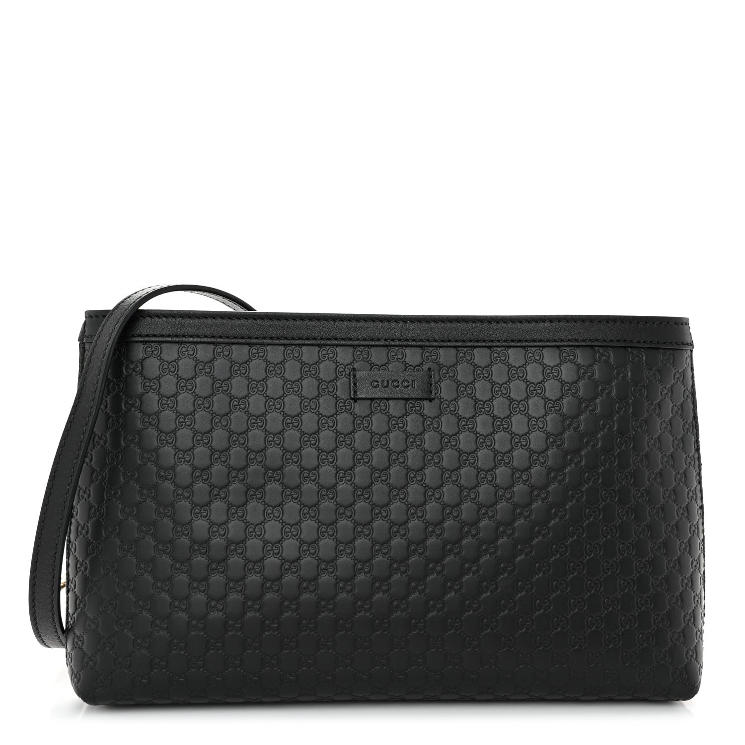 Gucci Microguccissima Flat Crossbody Black 1 of 10