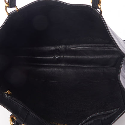 Chanel Lambskin CC Tote Black 6 of 10