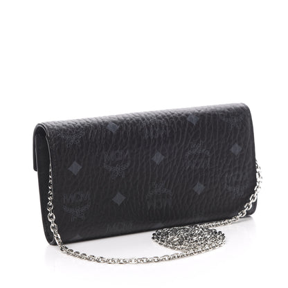 MCM Visetos Large Patricia Wallet On Chain Black 3 of 11