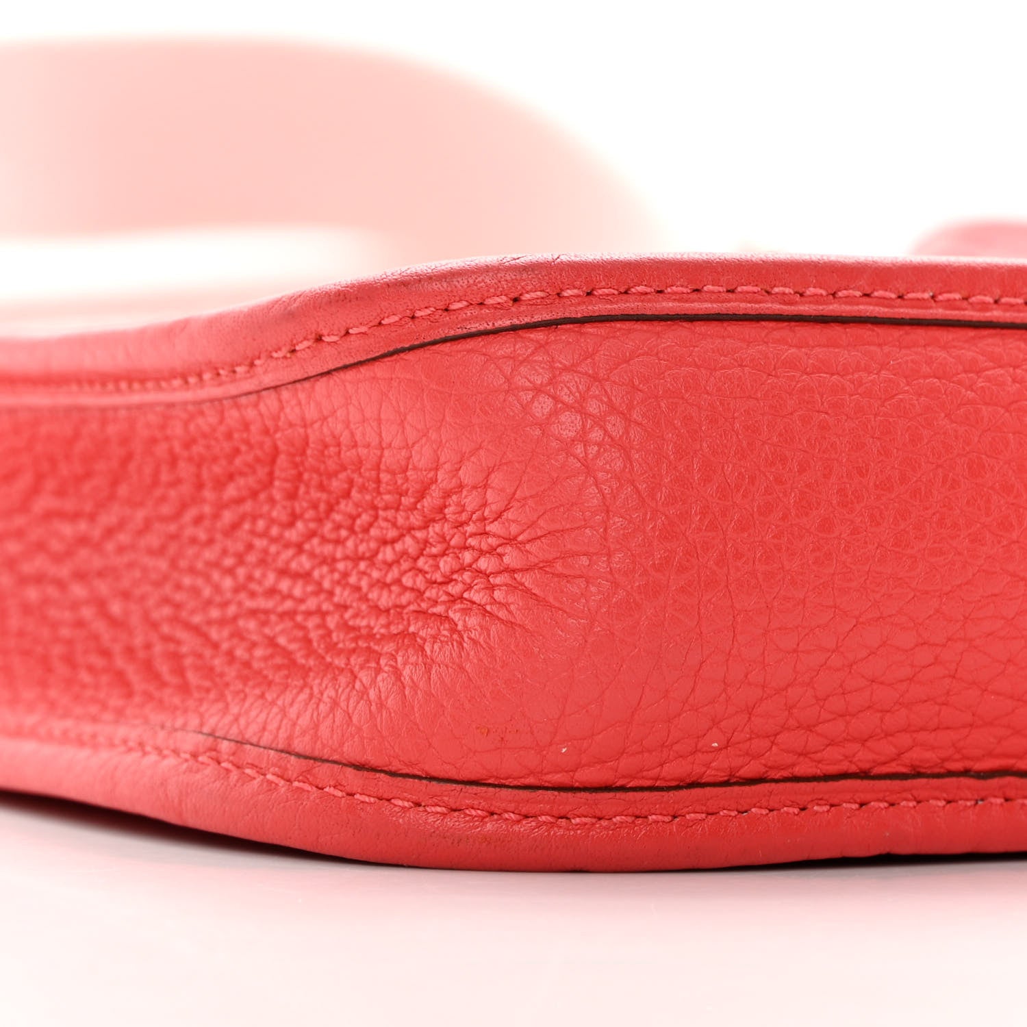 Hermes Taurillon Clemence Amazone Evelyne TPM Rouge Pivoine Rose Sakura 9 of 12