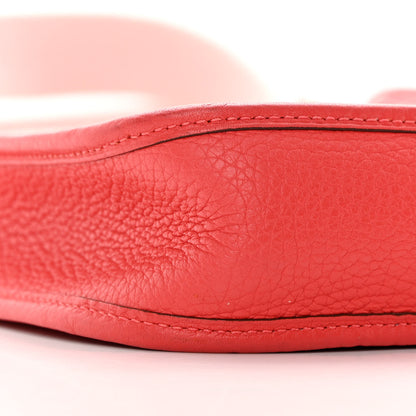 Hermes Taurillon Clemence Amazone Evelyne TPM Rouge Pivoine Rose Sakura 9 of 12
