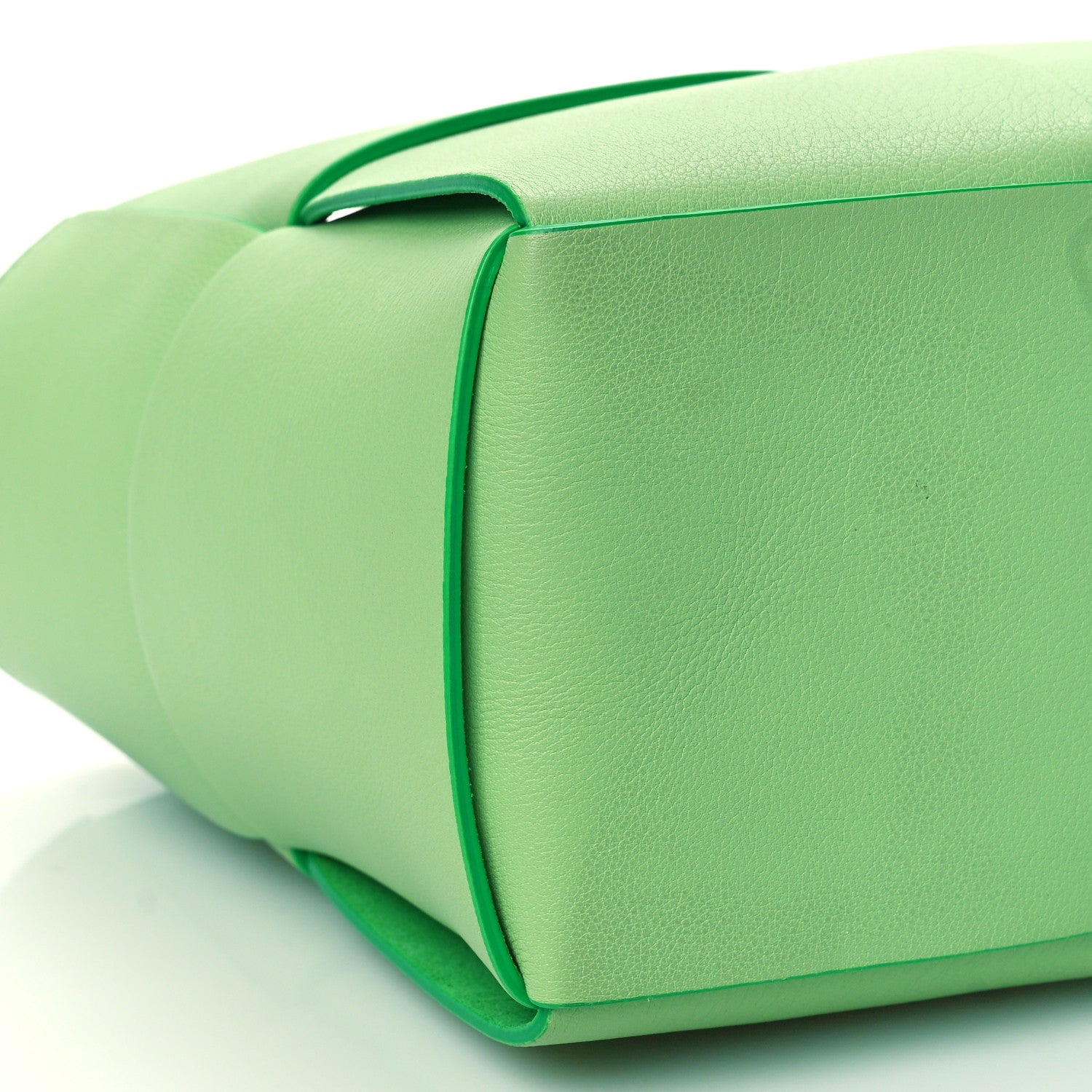Bottega Veneta Grained Calfskin Intrecciato Small Arco Tote Pistachio Parakeet 8 of 9
