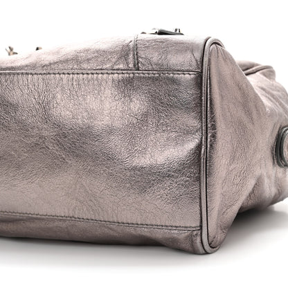 Balenciaga Agneau Classic Hardware Box Bag Metallic 11 of 15
