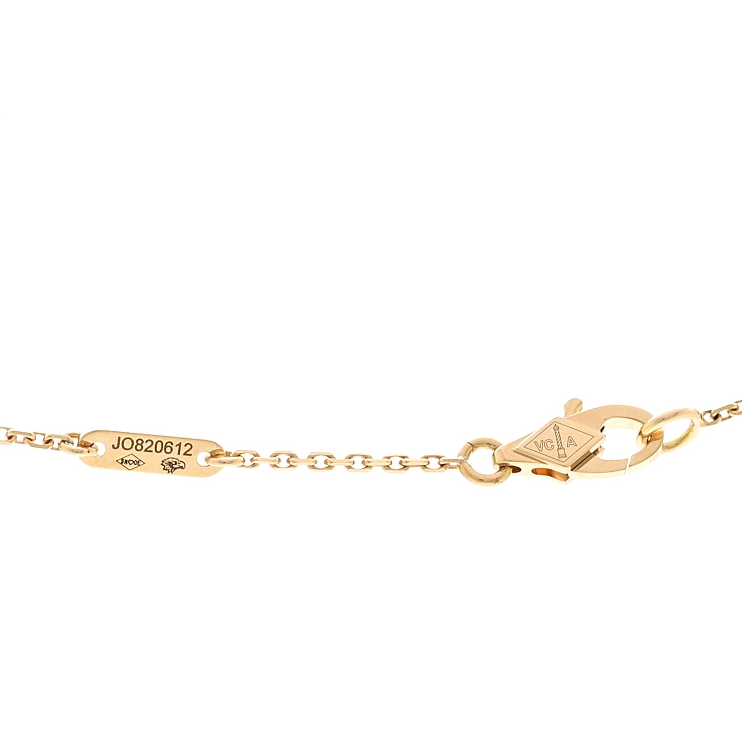 18K Yellow Gold Mother of Pearl Sweet Alhambra Pendant Necklace