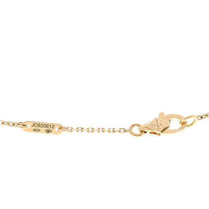 Van Cleef & Arpels 18K Yellow Gold Mother of Pearl Sweet Alhambra Pendant Necklace 4 of 6