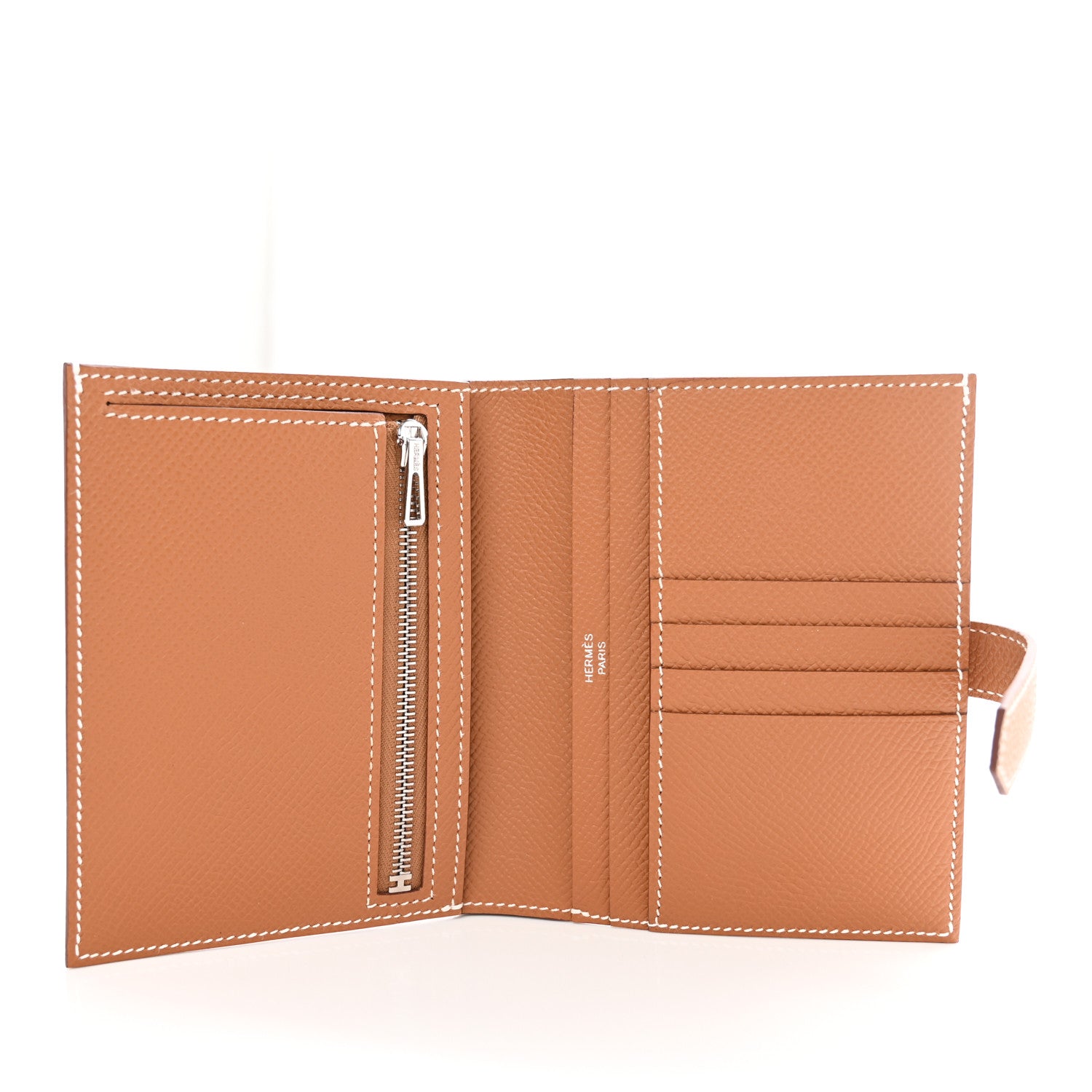 Hermes Epsom Bearn Compact Wallet Gold 5 of 8