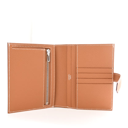 Hermes Epsom Bearn Compact Wallet Gold 5 of 8