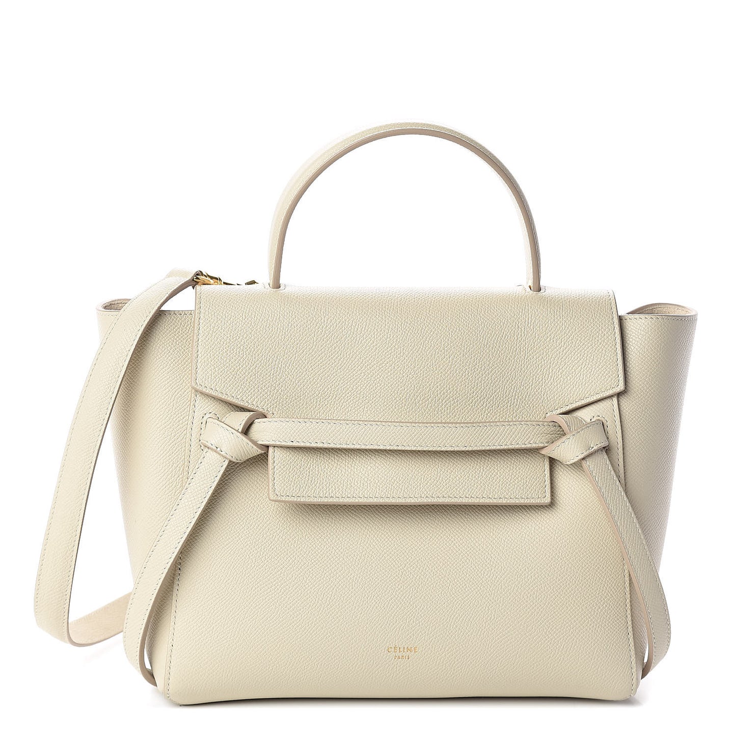 Grained Calfskin Micro Belt Bag Linen