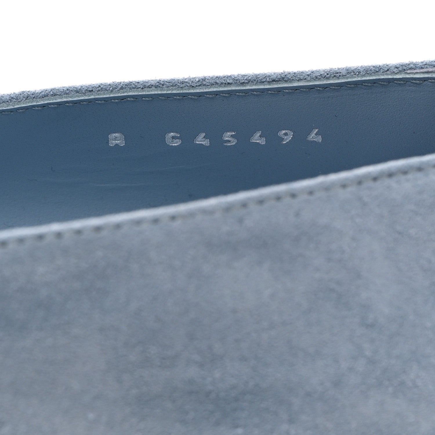 Chanel Suede Cap Toe Camellia Ballerina Flats 41 Light Blue 7 of 8