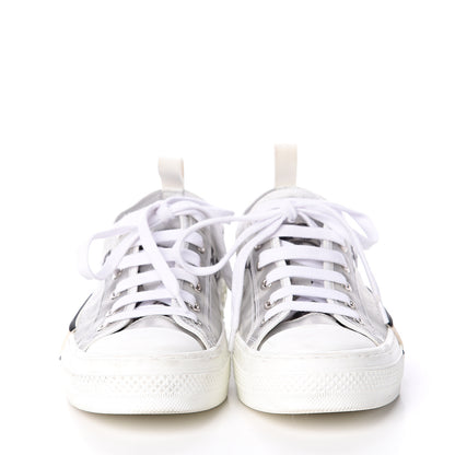 Christian Dior Technical Canvas Oblique Womens B23 Low Top Sneaker 36 White Black 2 of 6