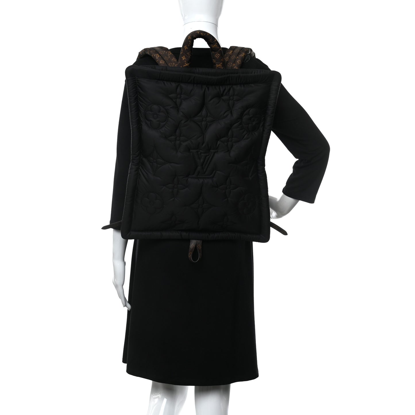 Econyl Monogram Pillow Backpack Black