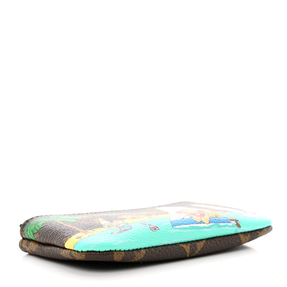 Louis Vuitton Monogram 2023 Christmas Animation Sailing Vivienne Key Pouch Dragonfruit Pink 4 of 7