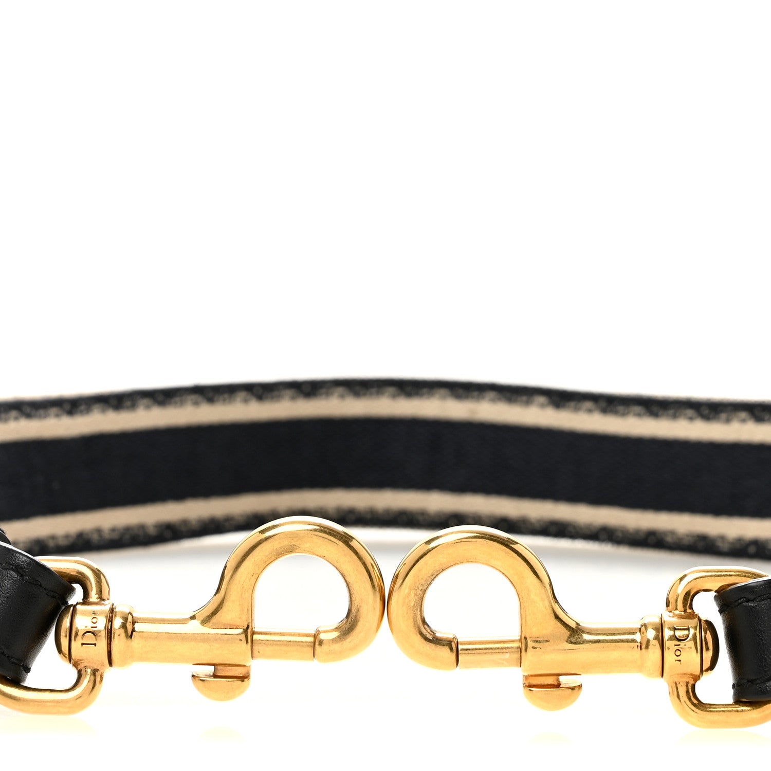 Christian Dior Canvas Embroidered Shoulder Strap Blue 3 of 5