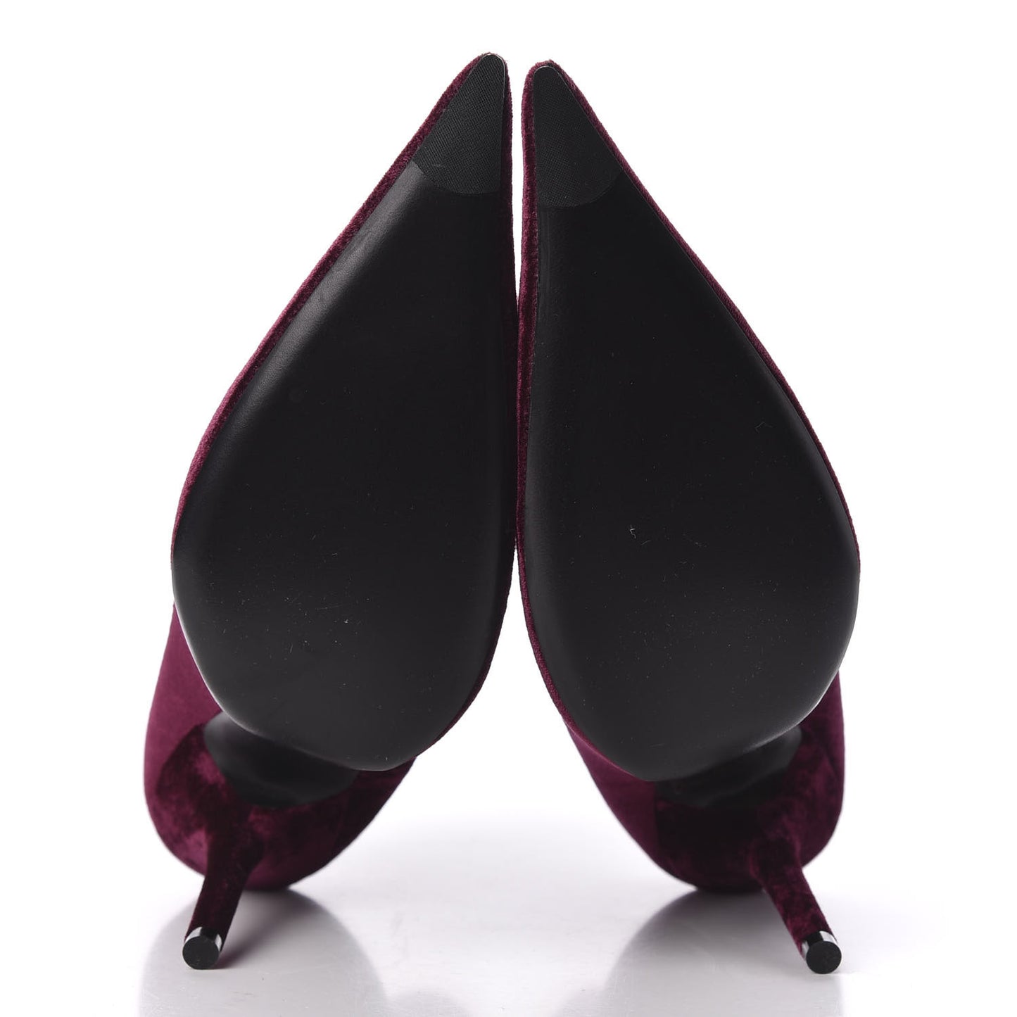 Velvet Extreme Pointed Toe Knife Booties 40 Rouge Prune