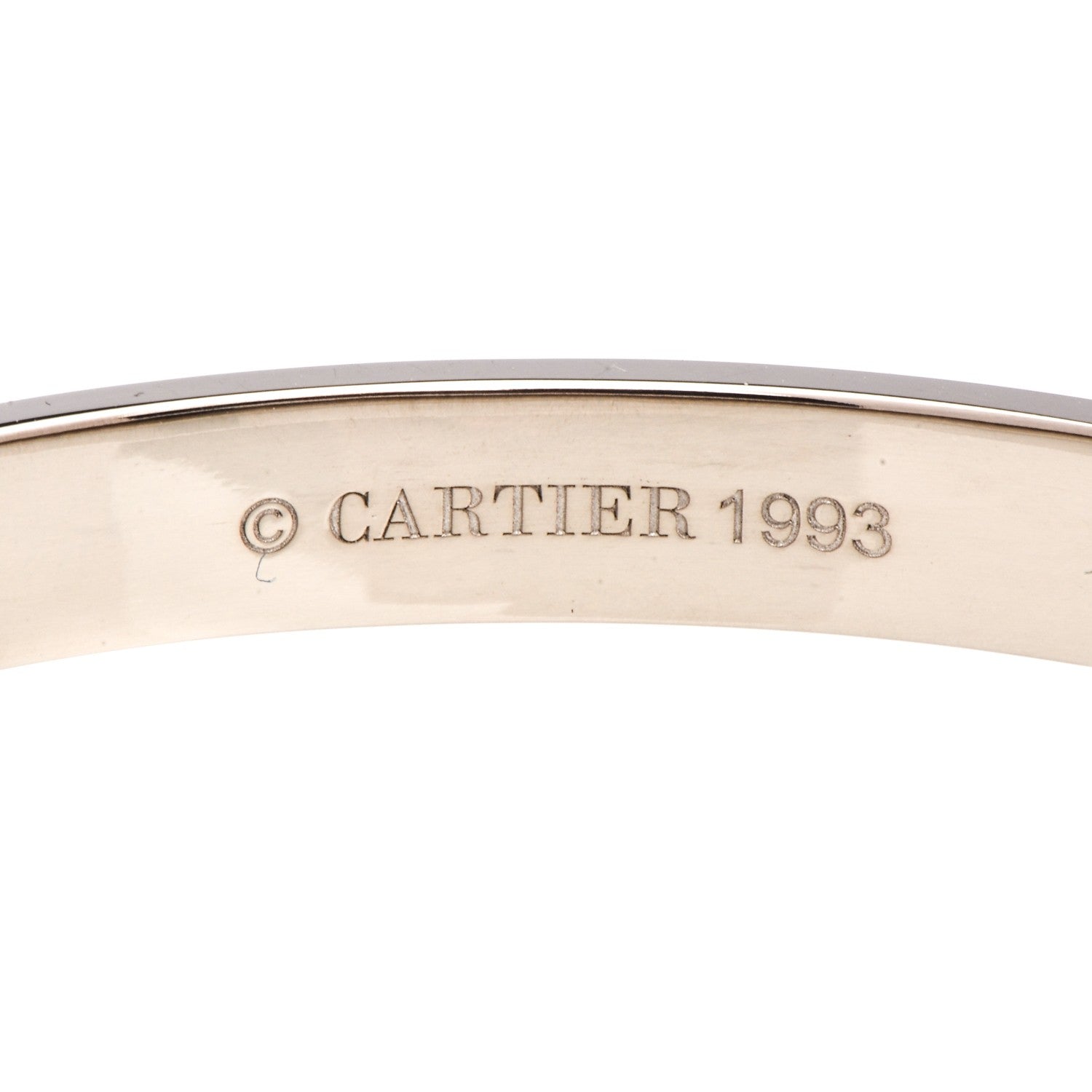 Cartier 18K White Gold LOVE Bracelet 16 4 of 11