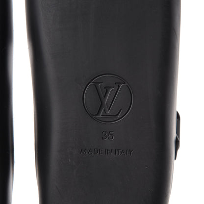 Louis Vuitton Monogram Sunbath Flat Mule Sandals 35 Black 6 of 8