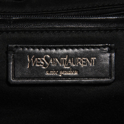 Saint Laurent Embossed Patent Medium Easy Y Bag Black 6 of 9