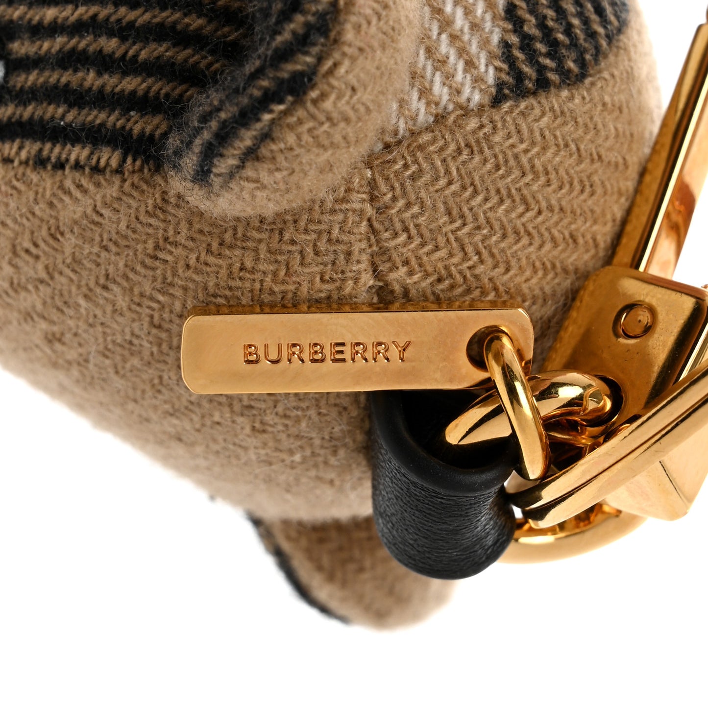 Cashmere Vintage Check Thomas Bear Bag Charm Camel