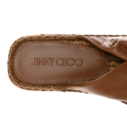 Jimmy Choo Nappa Daja 45 Espadrille Sandals 40 Cuoio 7 of 11