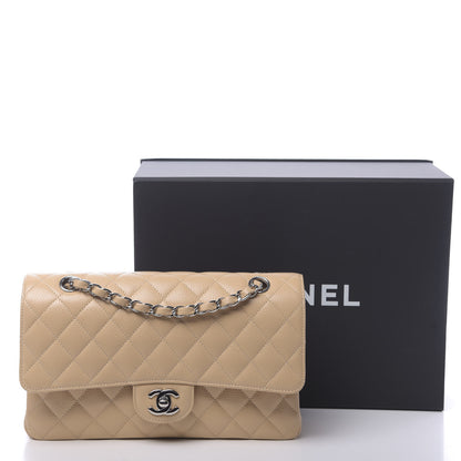 Chanel Caviar Quilted Medium Double Flap Beige Clair 11 of 11