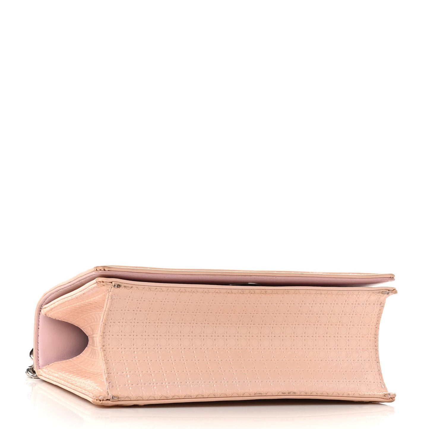 Patent Micro-Cannage Small Diorama Flap Bag Rose