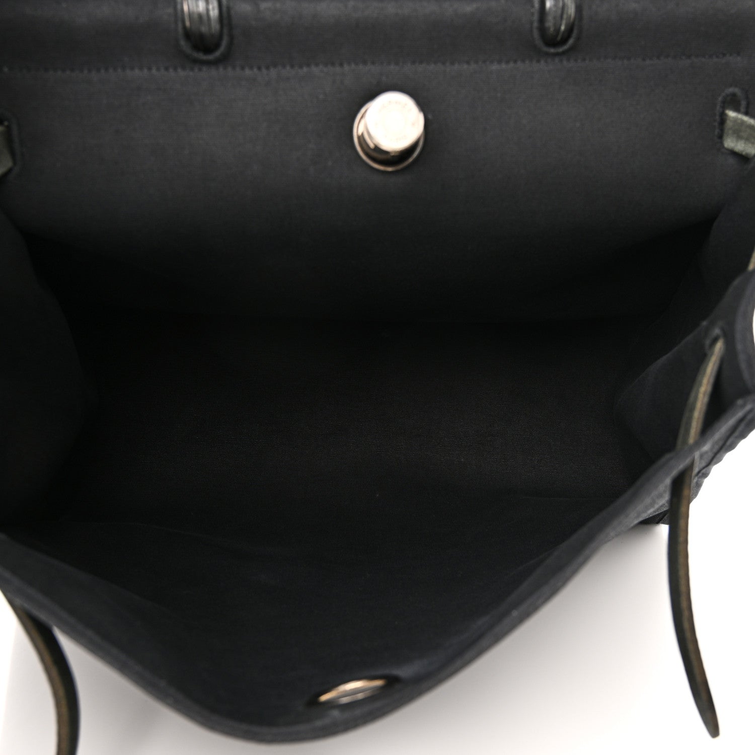 Hermes Toile Vache Calfskin Herbag 39 MM Black 5 of 10