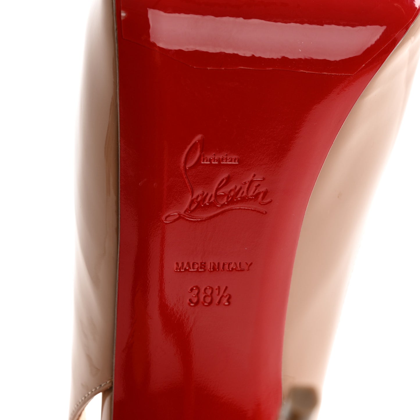 Patent Private Number 120 Pumps 38.5 Nude