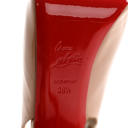 Christian Louboutin Patent Private Number 120 Pumps 38.5 Nude 7 of 8