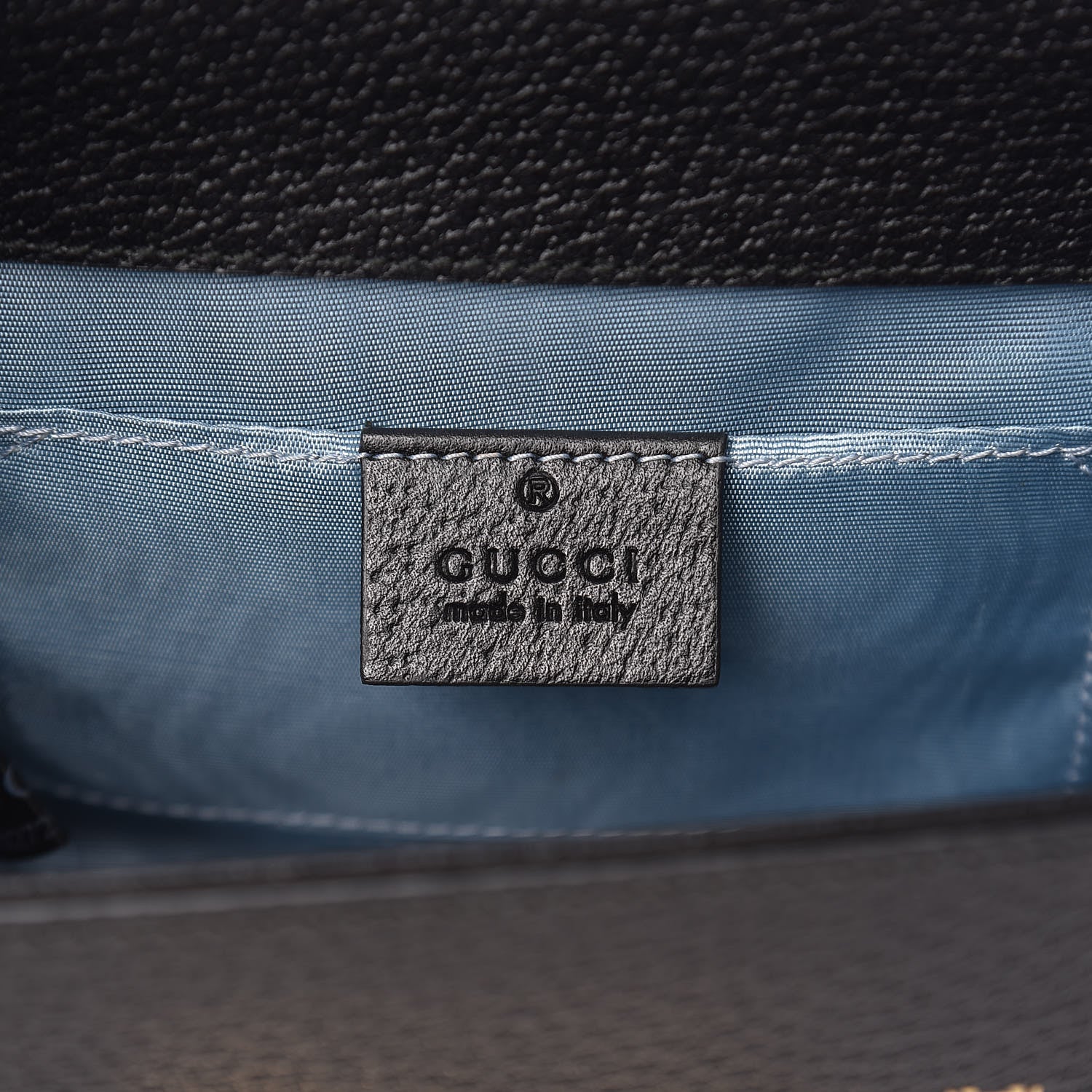 Gucci Grained Calfskin Bee Star Small Padlock Shoulder Bag Black 6 of 11