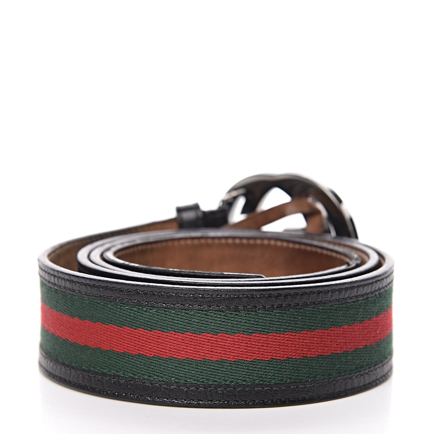Calfskin Web Interlocking G Belt 105 42 Black
