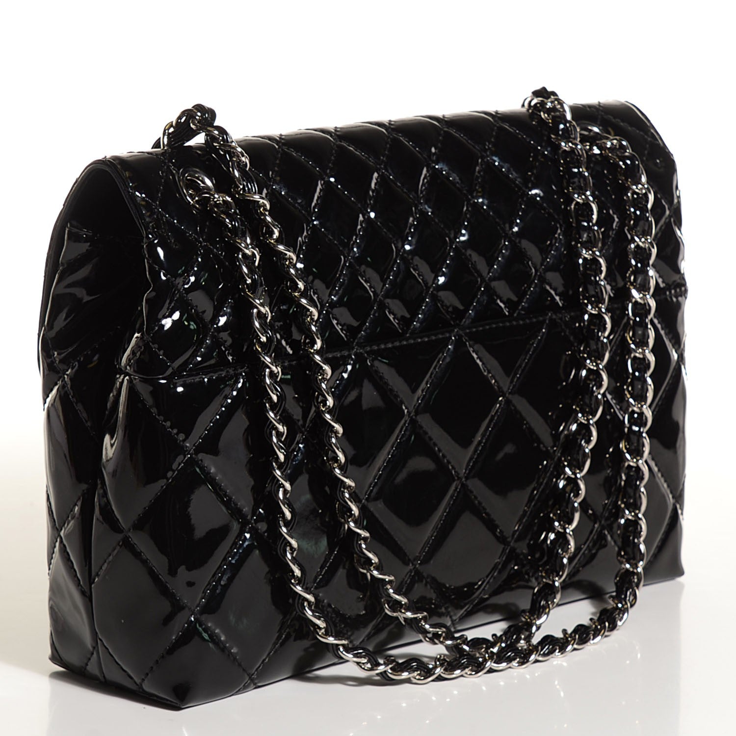 Chanel Vinyl Quilted In the Business Flap Bag Black 3 of 9