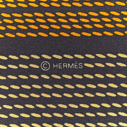 Hermes Silk Eperon D'Or Sellier Scarf 70 Taupe Jaune Bronze 5 of 5