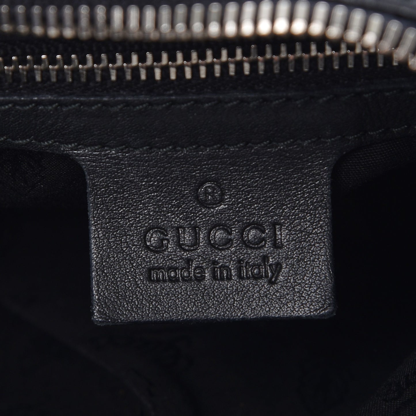 Guccissima Medium Icon Bit Hobo Black