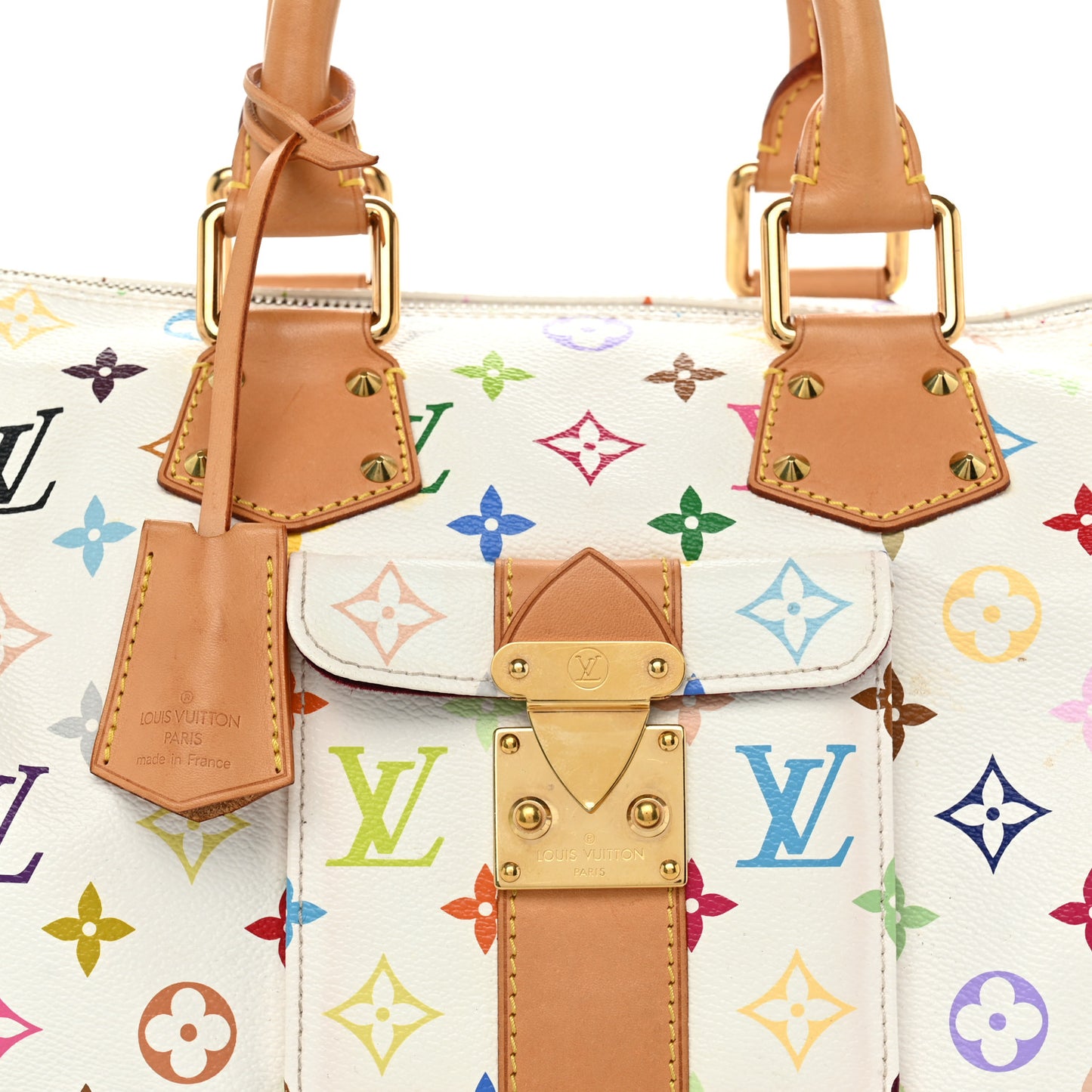 Monogram Multicolor Speedy 30 White