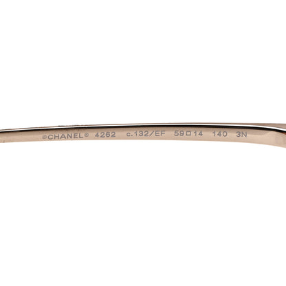 Chanel Butterfly Removable Pearl Chain Sunglasses 4262 Brown 6 of 8