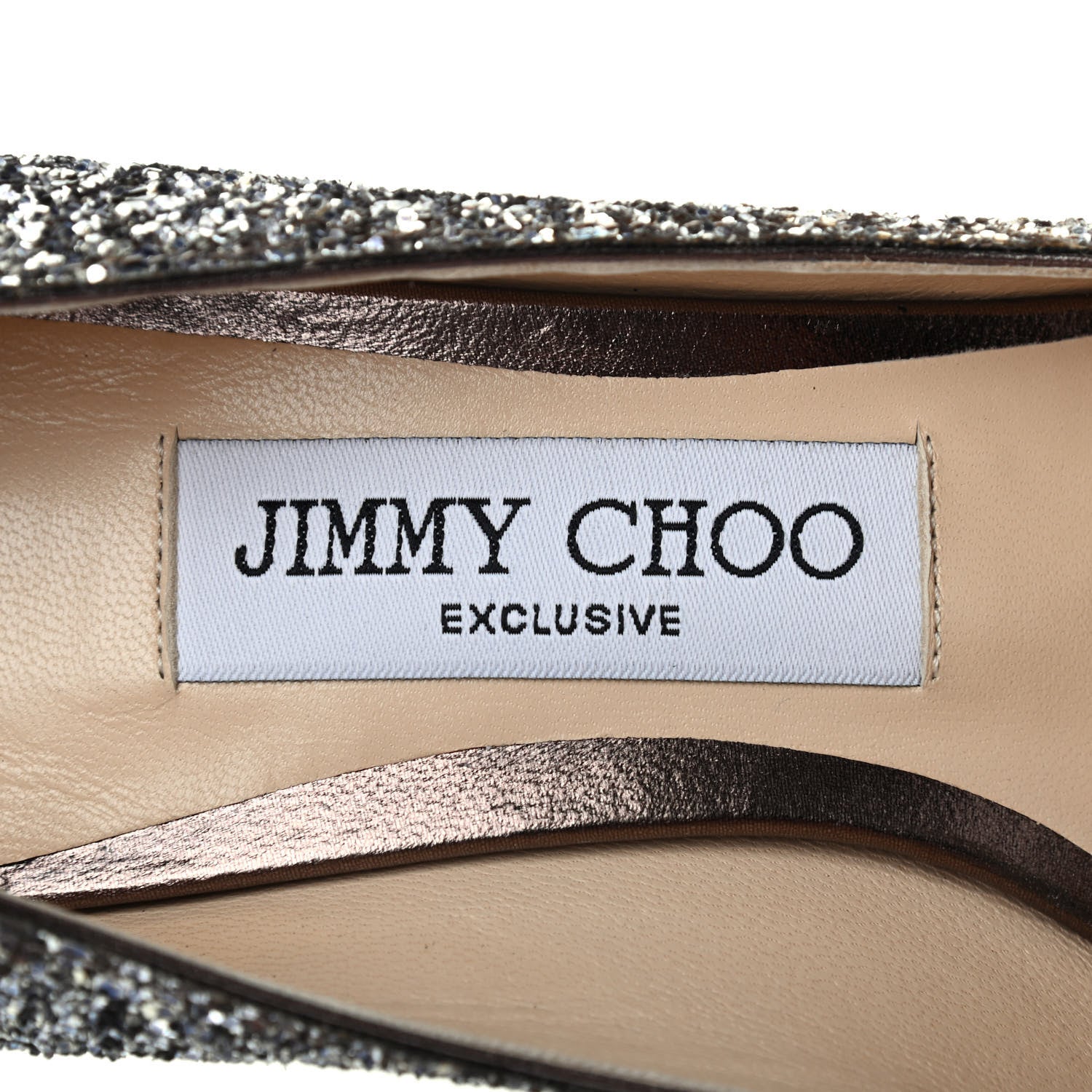 Jimmy Choo Glitter Degrade Pointy Toe Romy 60 Pumps 35.5 Antique Gold Anthracite 6 of 7