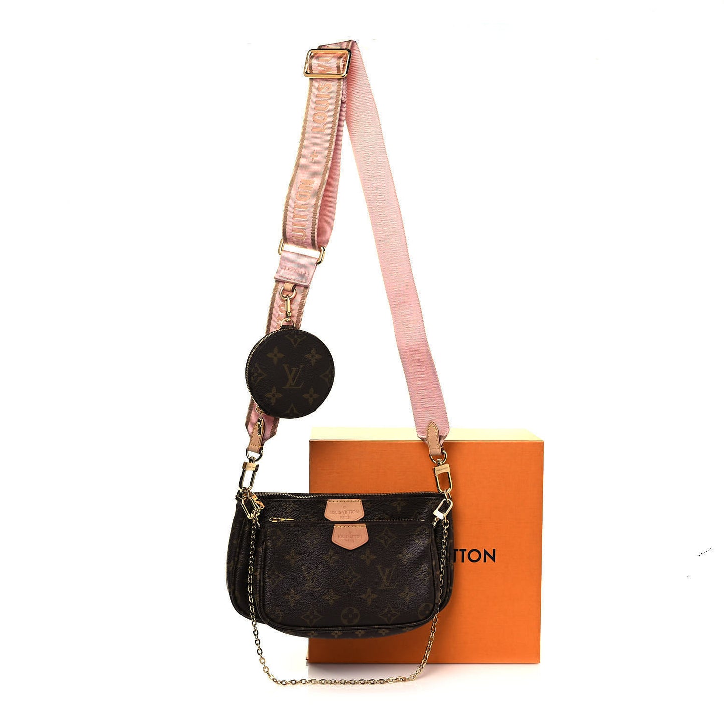 Monogram Multi Pochette Accessories Rose Clair