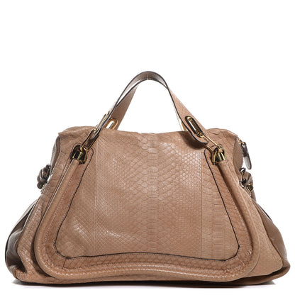 Chloe Python Large Paraty Sand 1 of 10