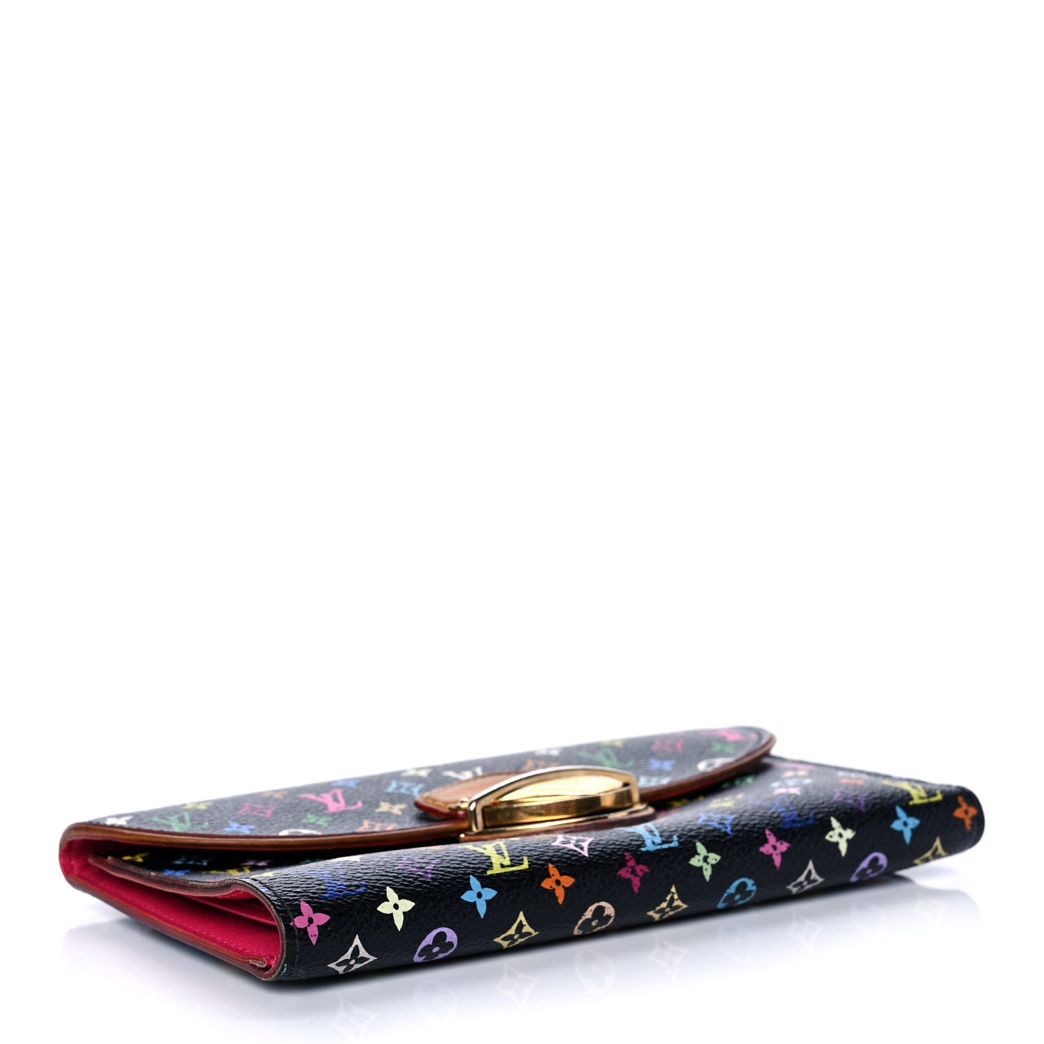 Louis Vuitton Monogram Multicolor Eugenie Wallet Black Grenade 4 of 12