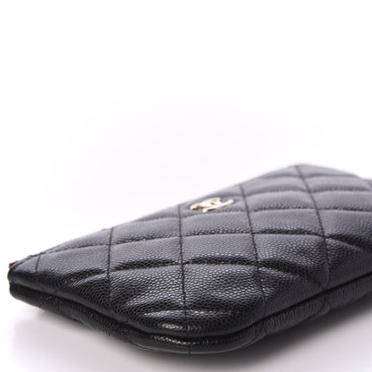 Chanel Caviar Quilted Small Cosmetic Case Black 6 of 9