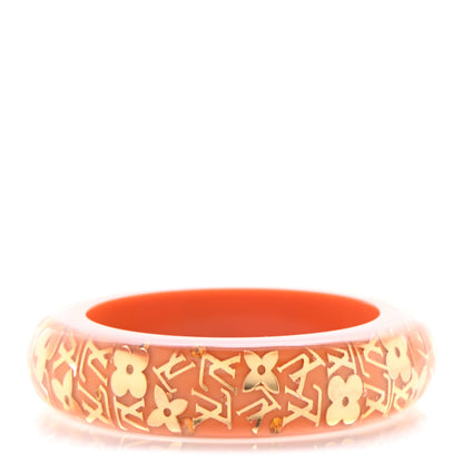 Louis Vuitton Resin Swarovski Medium Inclusion Bracelet GM Orange Sunset 1 of 5
