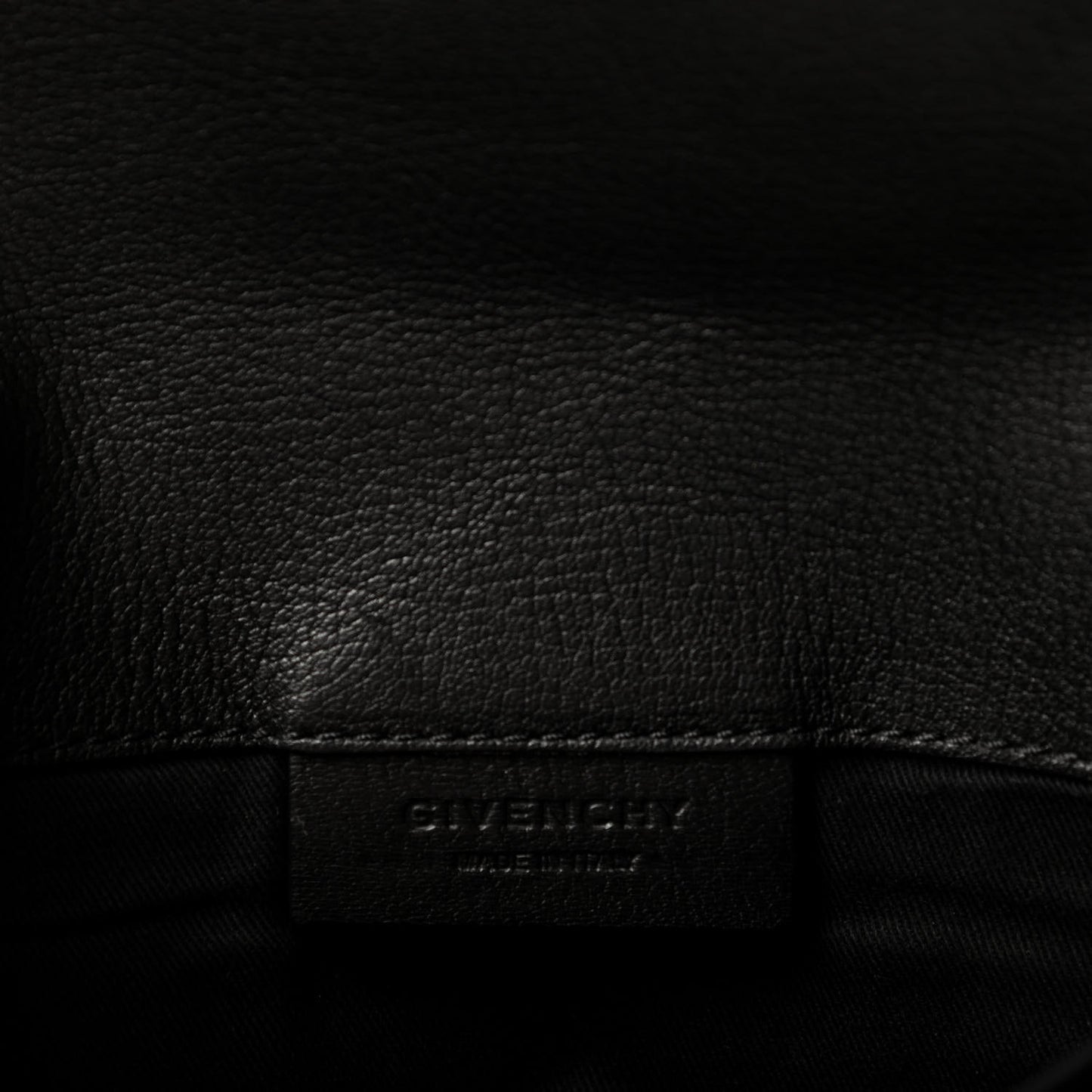 Sugar Goatskin Small Antigona Envelope Clutch Black
