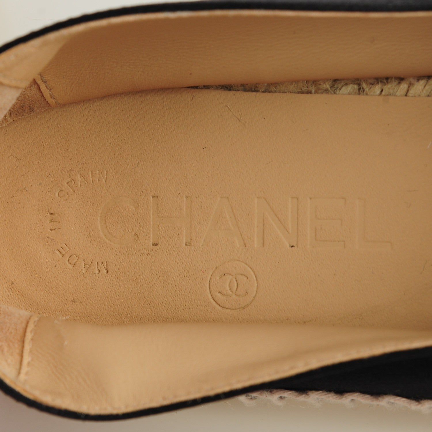 Chanel Satin CC Espadrilles 39 Black 6 of 8