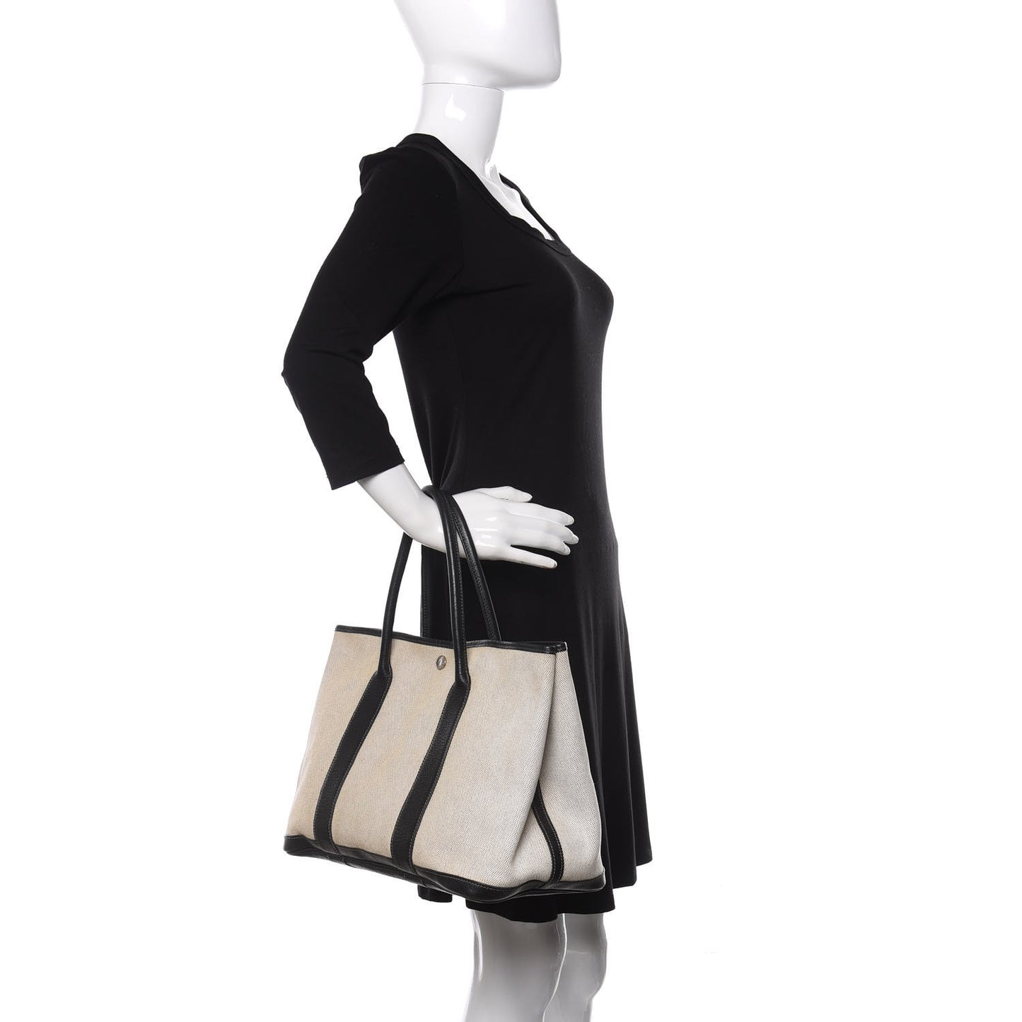 Buffle Skipper Toile Garden Party 36 MM Tote Black